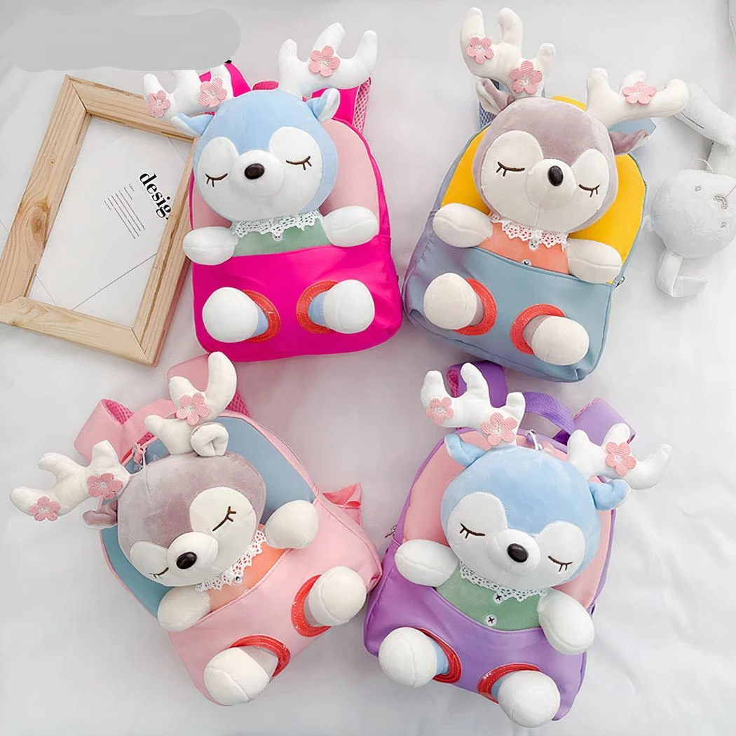 Sac à Dos D’école En Peluche Pour Enfant – Image 3