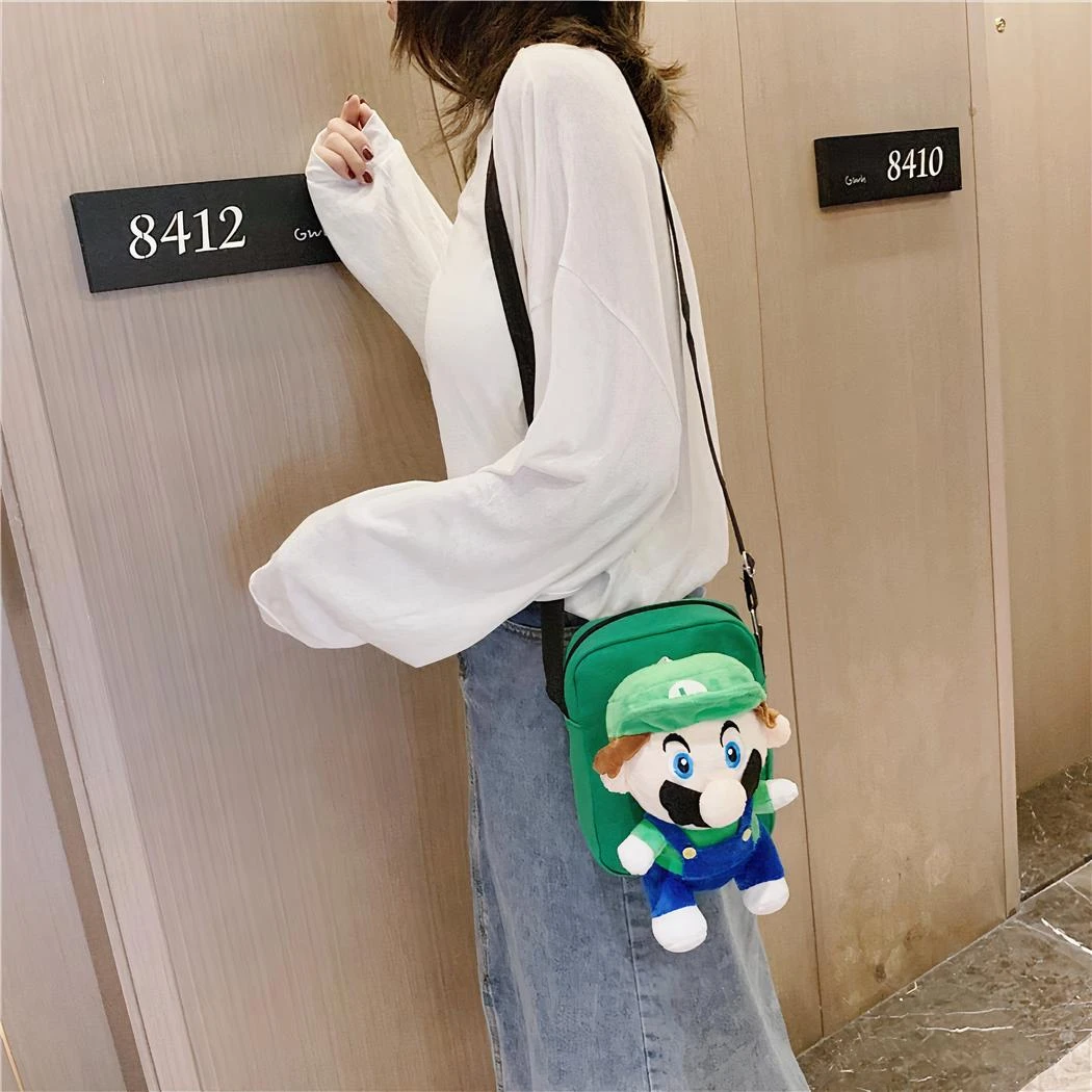 Sac à Bandoulière Avec Peluche Mario Bros Pour Enfants – Image 3