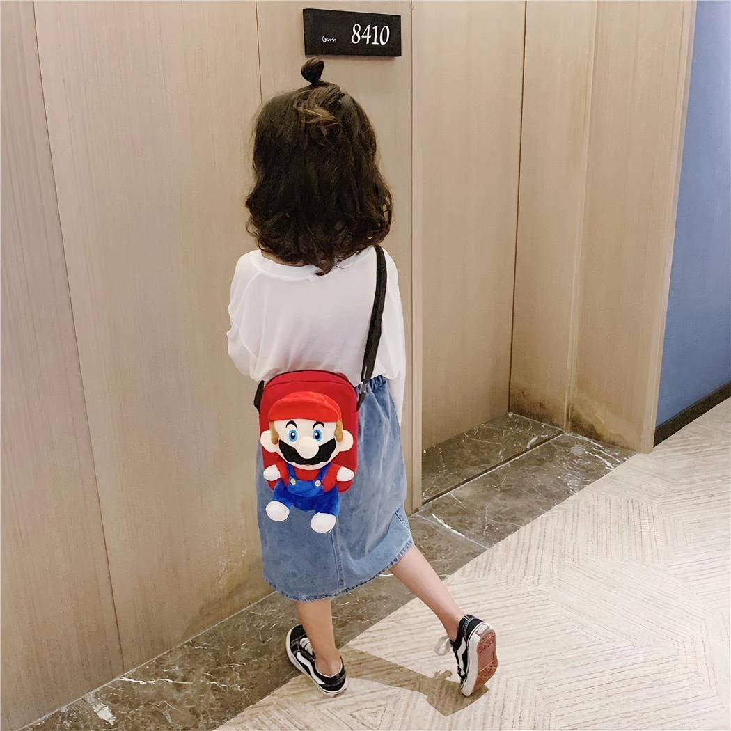 Sac à Bandoulière Avec Peluche Mario Bros Pour Enfants – Image 4