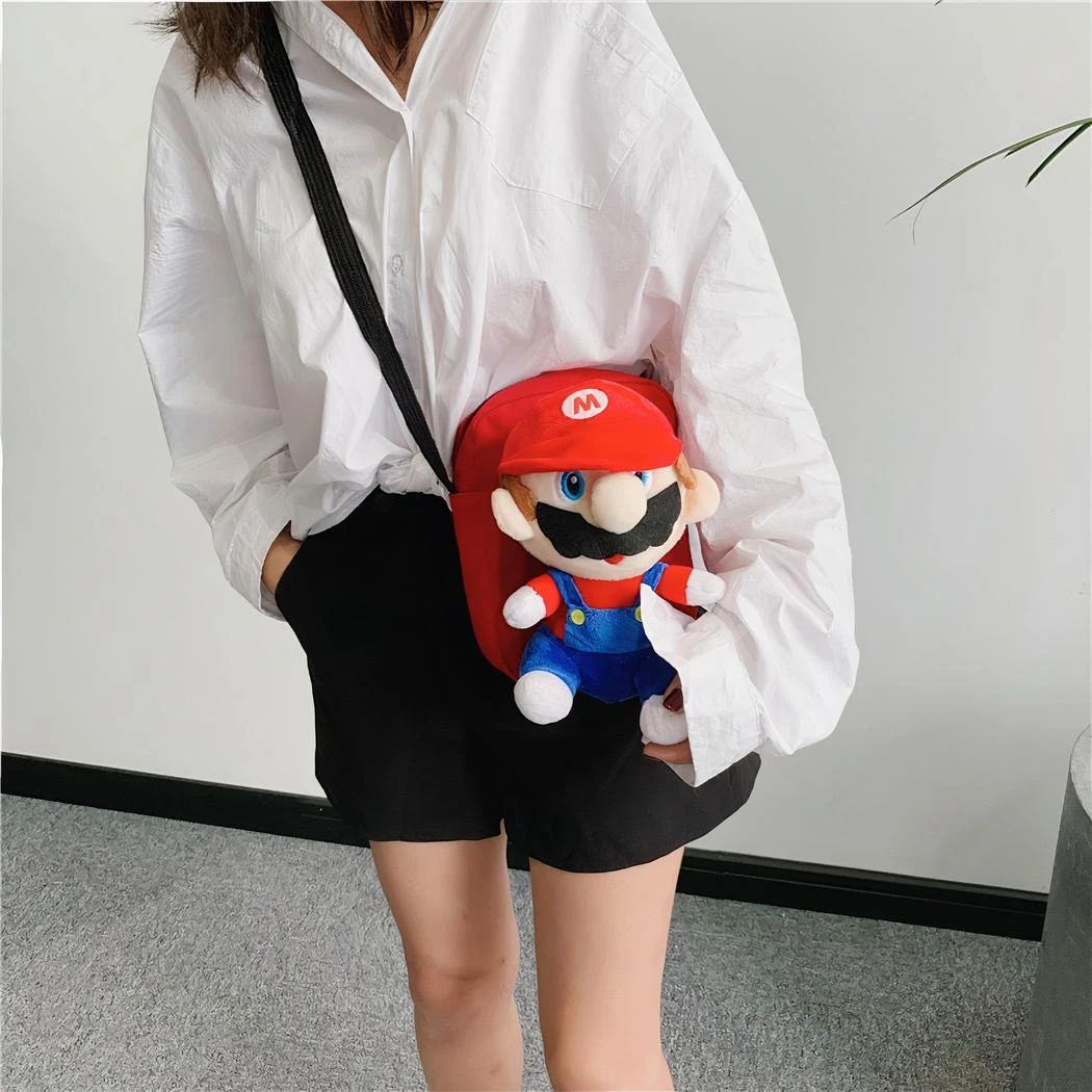 Sac à Bandoulière Avec Peluche Mario Bros Pour Enfants – Image 2