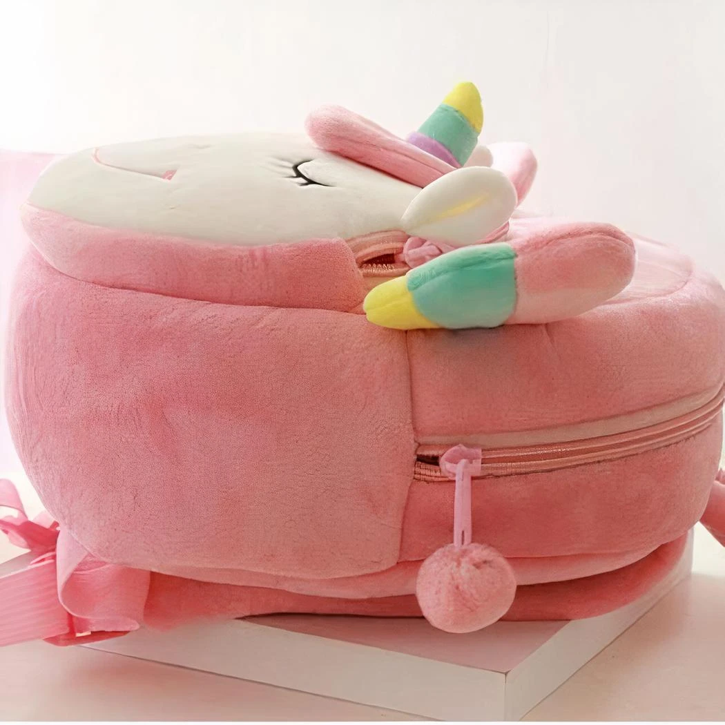 Petit Sac à Dos En Peluche D’une Licorne Souriante – Image 8