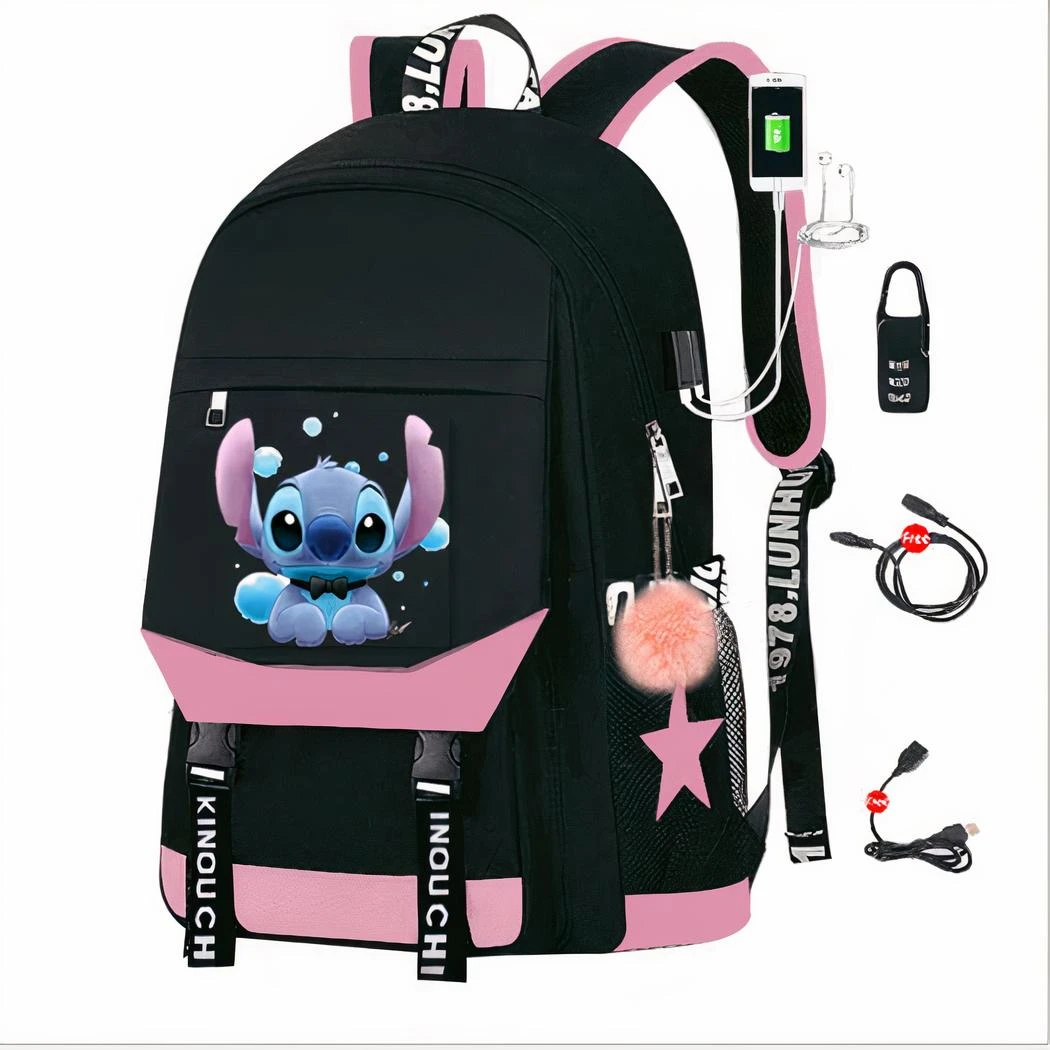 Sac à Dos Stitch Avec Chargeur USB – Image 6