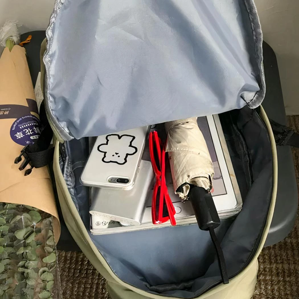 Sac à Dos Style Décontracté En Tissu Doux – Image 12