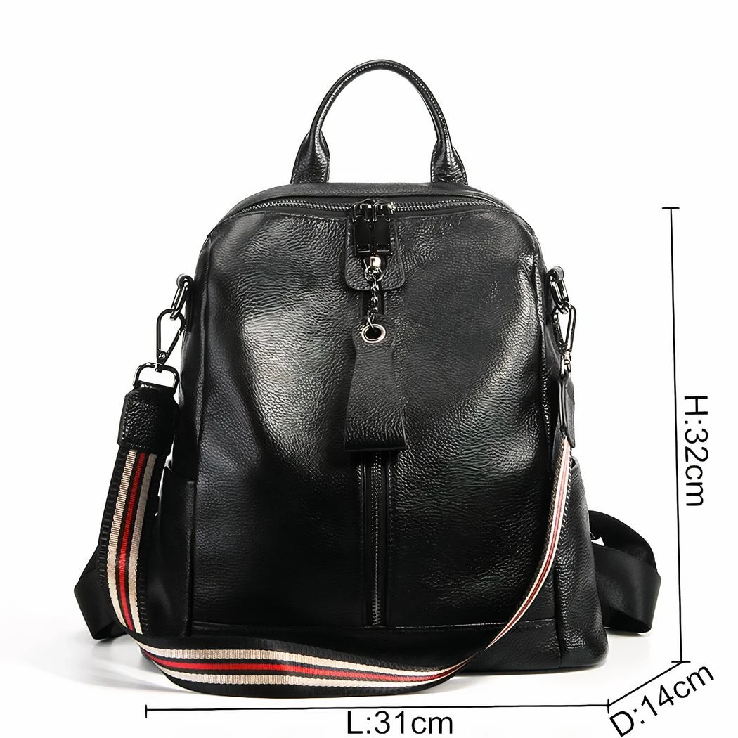 Sac à Dos Femme Grande Capacité En Cuir – Image 6