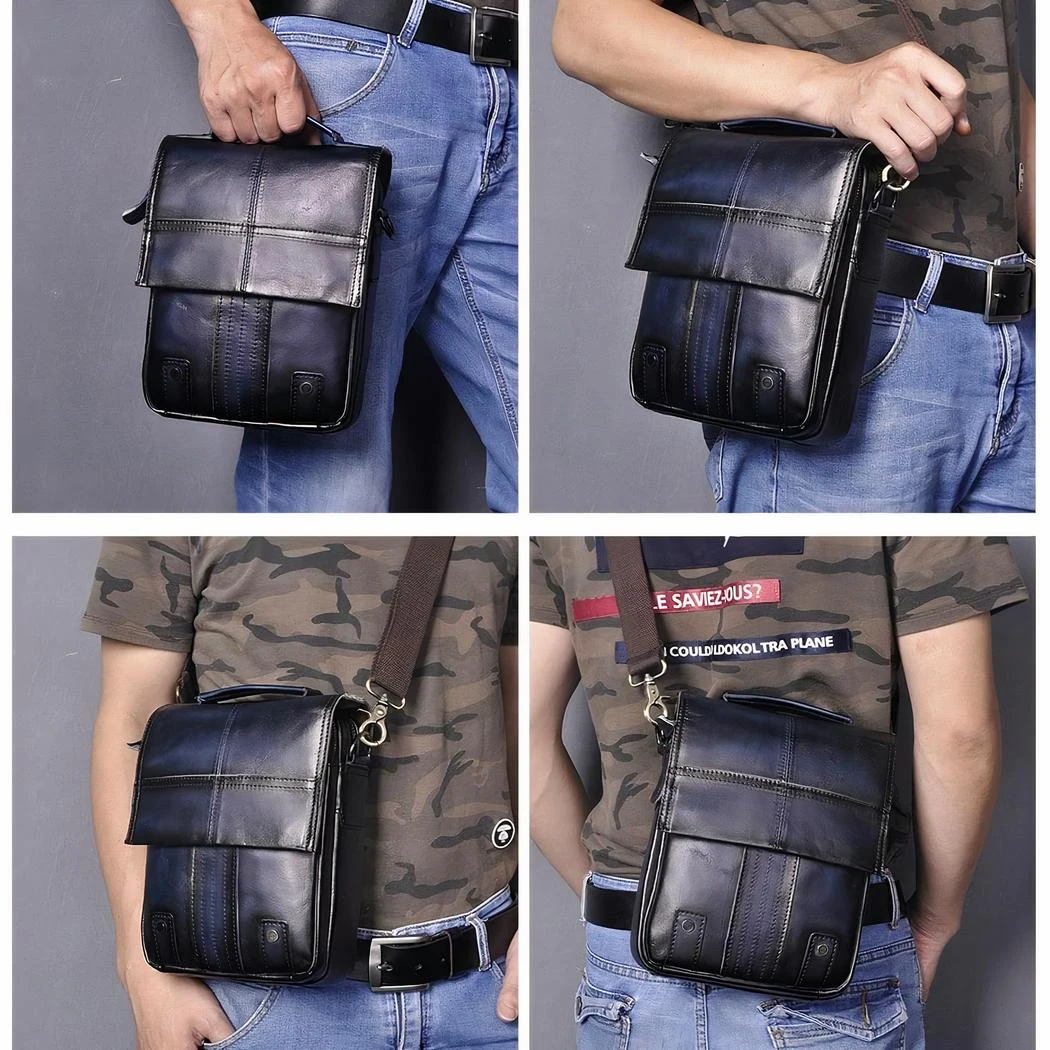 Sac à Dos Bandoulière En Cuir – Image 12