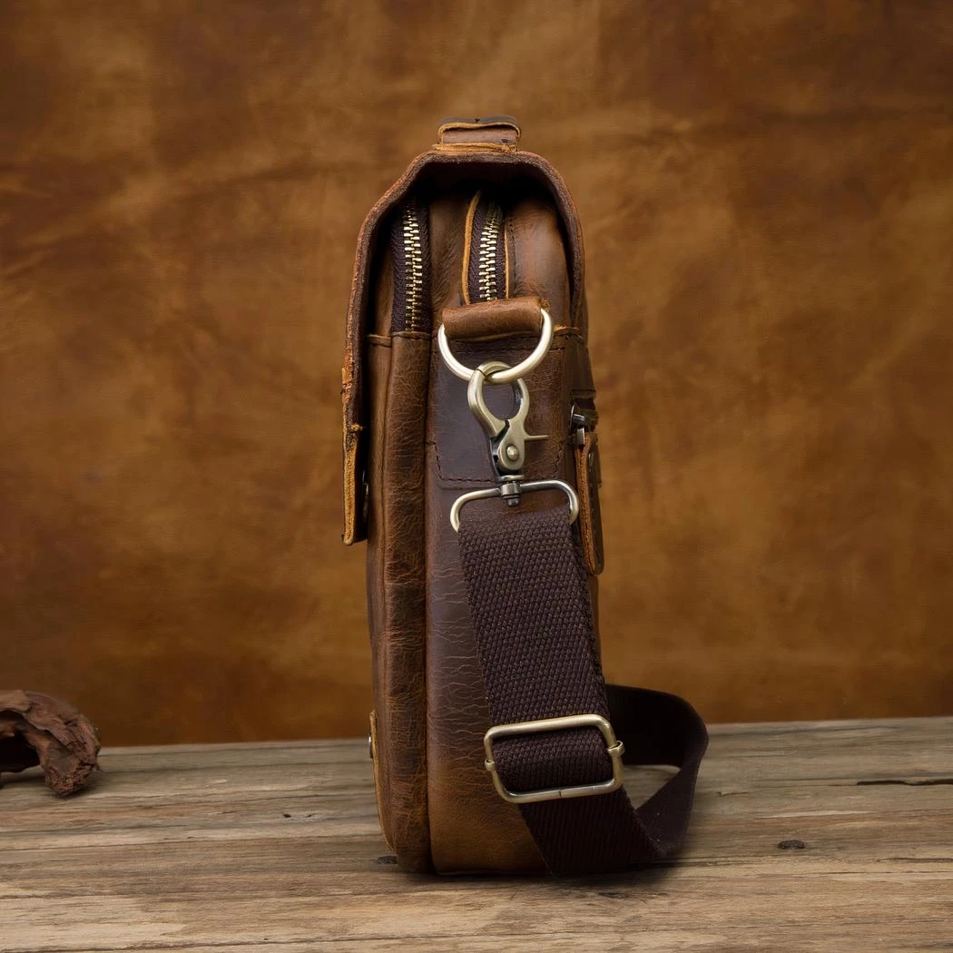 Sac à Dos Bandoulière En Cuir – Image 2