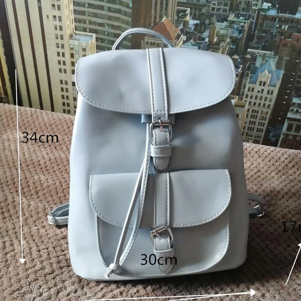 Sac à Dos Rétro En Cuir Synthétique Pour Femme – Image 2