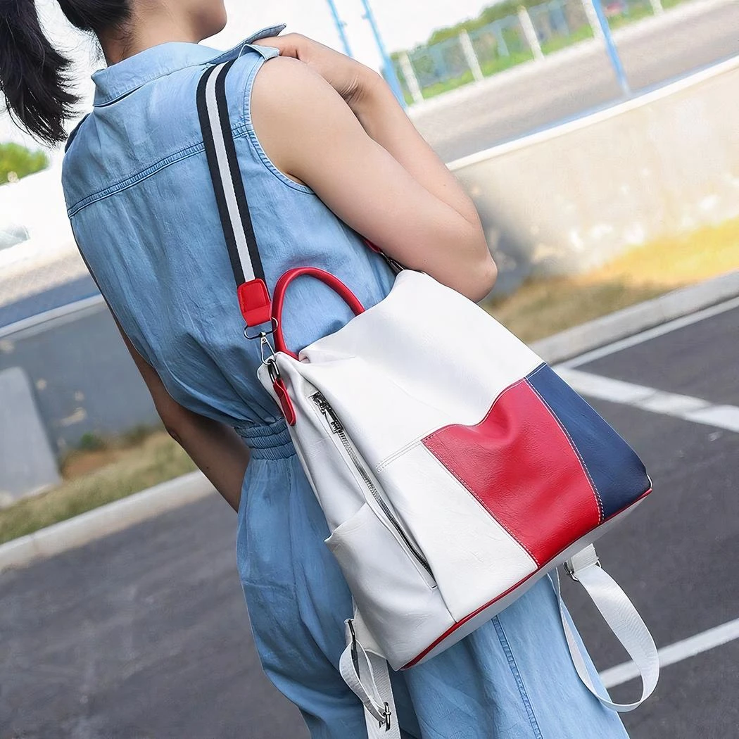 Sac à Dos Luxe Tricolore Pour Femme – Image 5