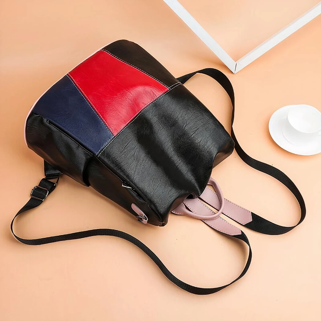 Sac à Dos Luxe Tricolore Pour Femme – Image 6