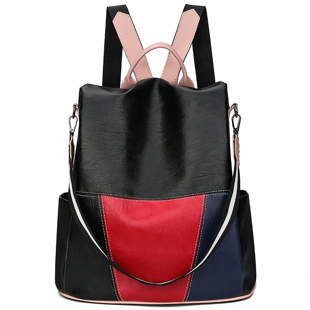 Sac à Dos Luxe Tricolore Pour Femme – Image 8