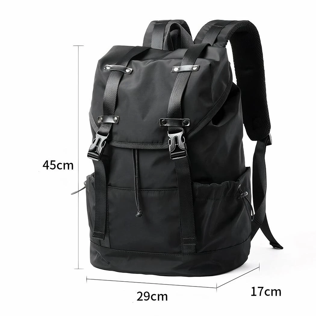 Sac à Dos Noir Avec Deux Sangles Pour Homme – Image 6