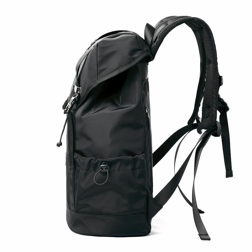 Sac à Dos Noir Avec Deux Sangles Pour Homme – Image 3