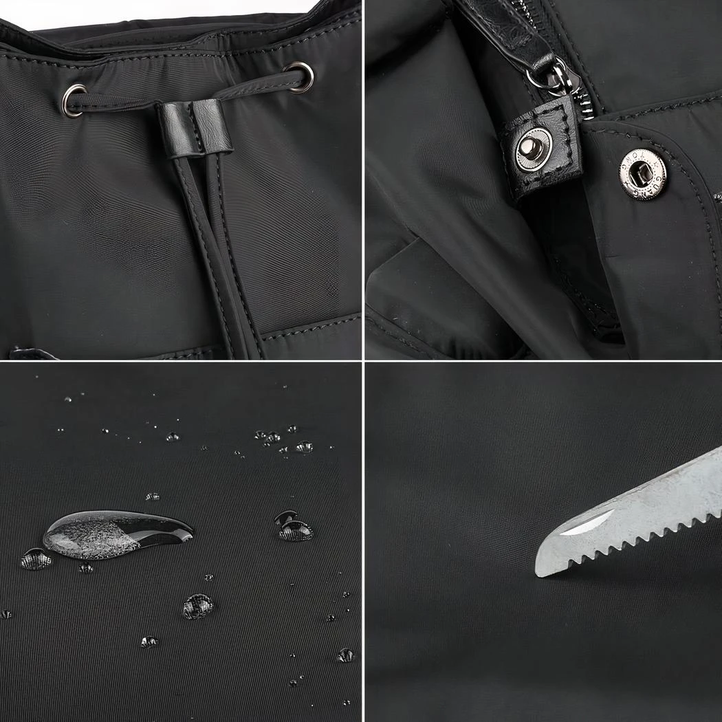 Sac à Dos Noir Style Simple Et Fonctionnel – Image 5