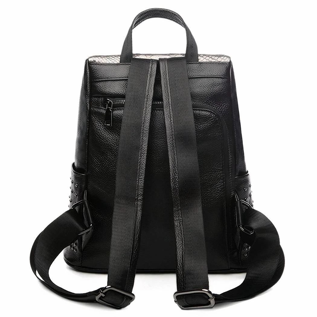 Sac à Dos élégant Motif Croco Pour Femme – Image 2