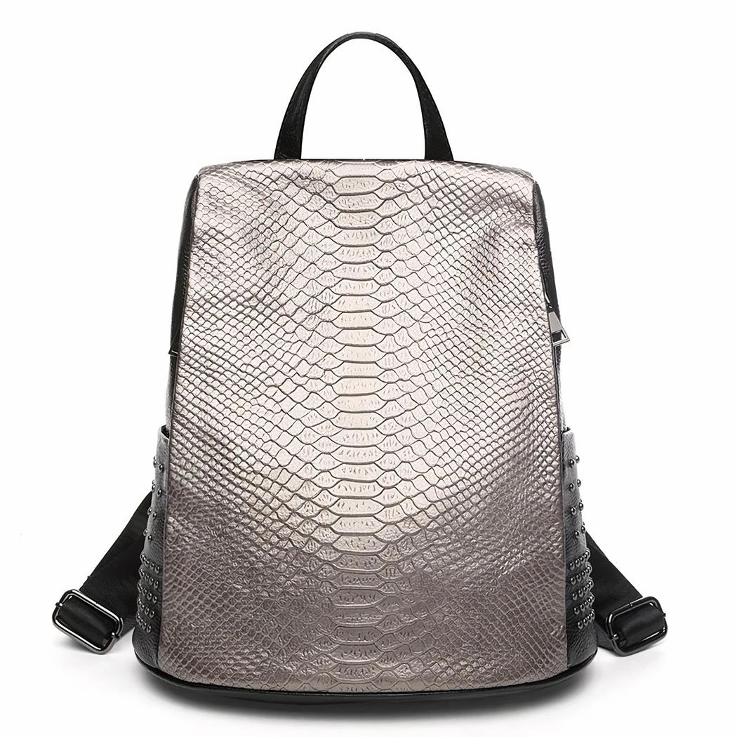 Sac à Dos élégant Motif Croco Pour Femme – Image 7