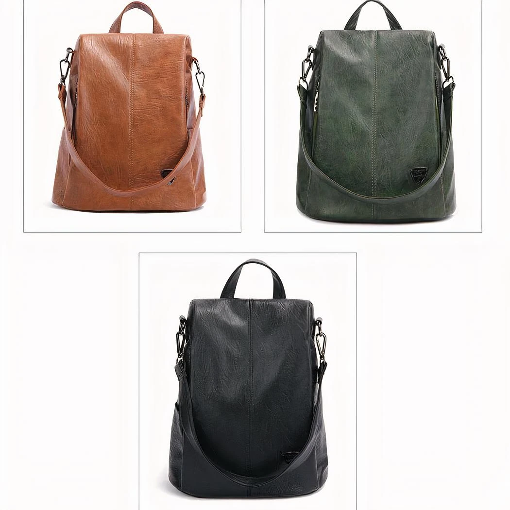 Sac à Dos Original En Cuir Véritable Pour Femme – Image 20