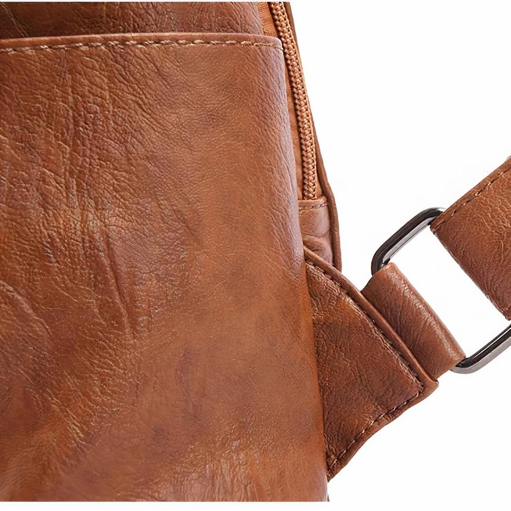 Sac à Dos Original En Cuir Véritable Pour Femme – Image 12