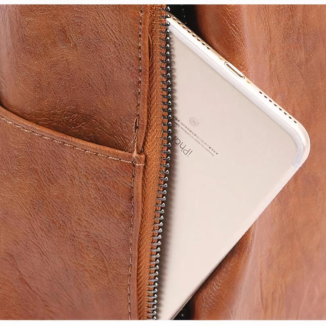 Sac à Dos Original En Cuir Véritable Pour Femme – Image 10