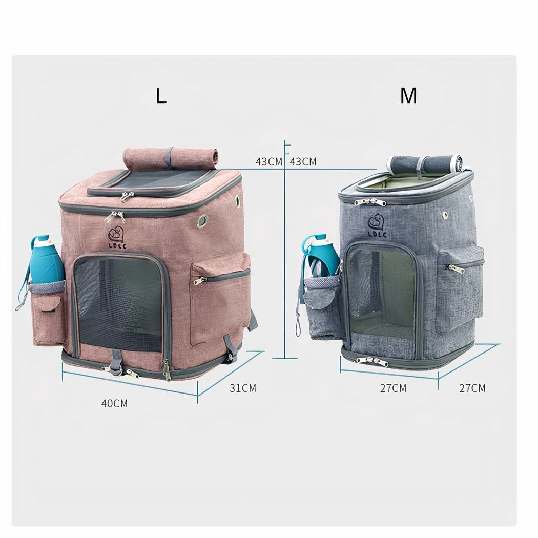 Sac à Dos Pour Chat En Tissu Avec Rangement – Image 5