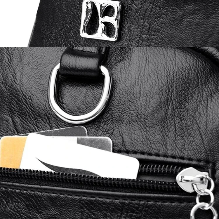 Mini Sac à Dos En Cuir Multipoche Pour Femme – Image 19