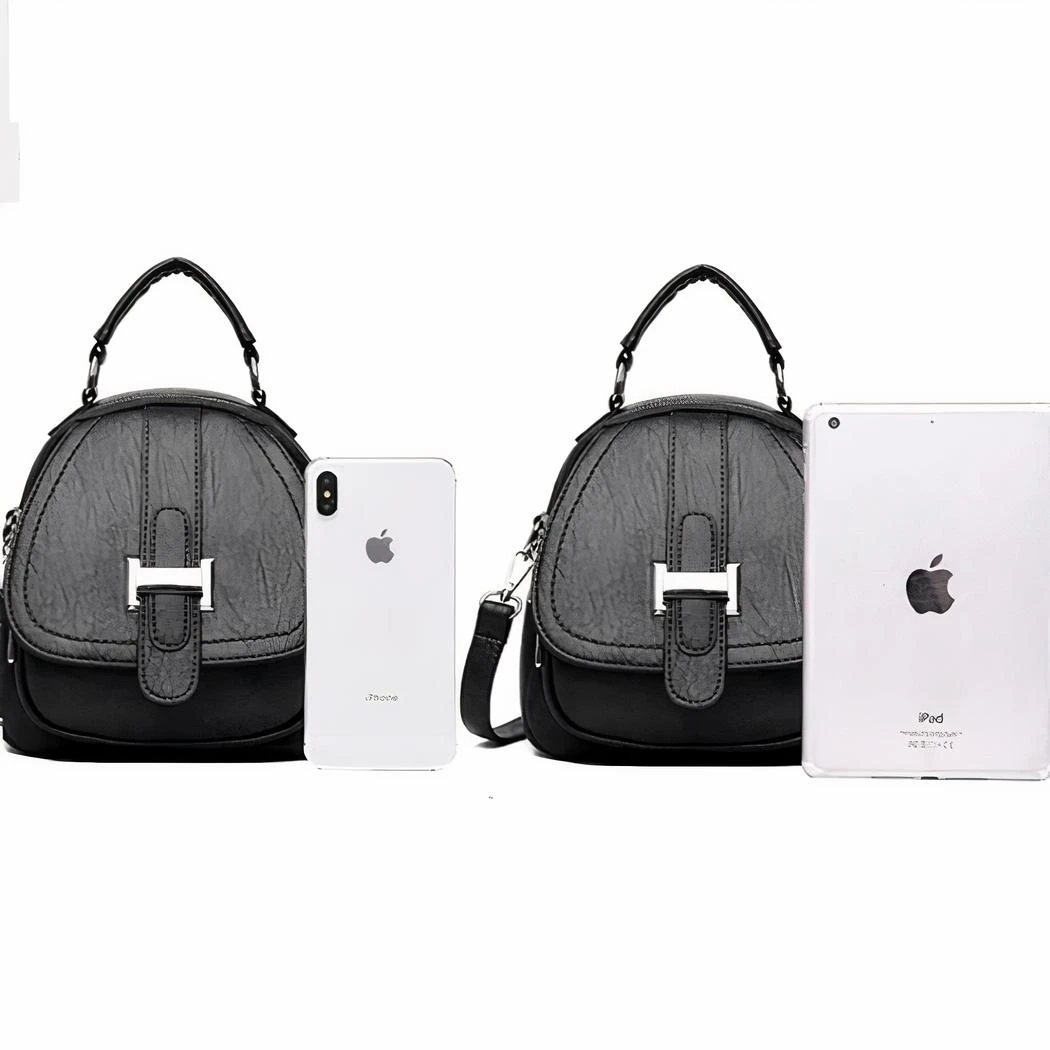 Mini Sac à Dos En Cuir Multipoche Pour Femme – Image 18