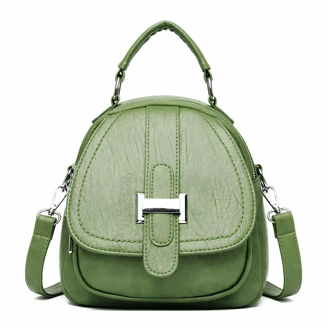 Mini Sac à Dos En Cuir Multipoche Pour Femme – Image 9