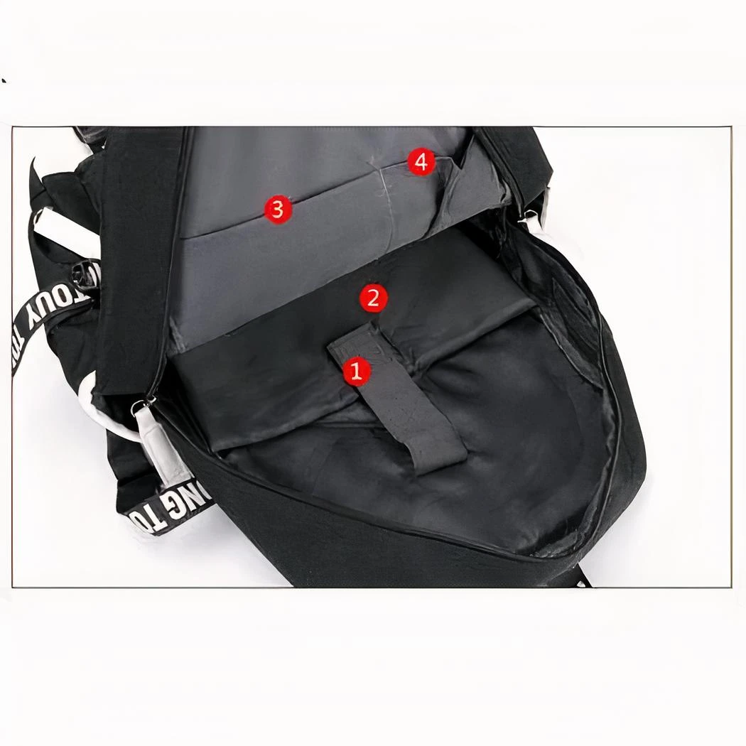 Sac à Dos Noir Naruto Avec Motif Itachi Uchiwa – Image 6