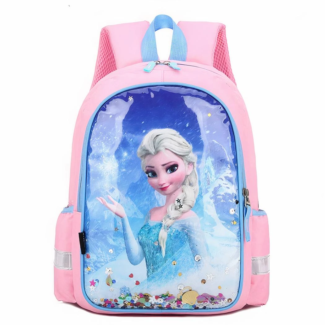 Sac à Dos D’école à Motif Elsa Pour Fille – Image 3
