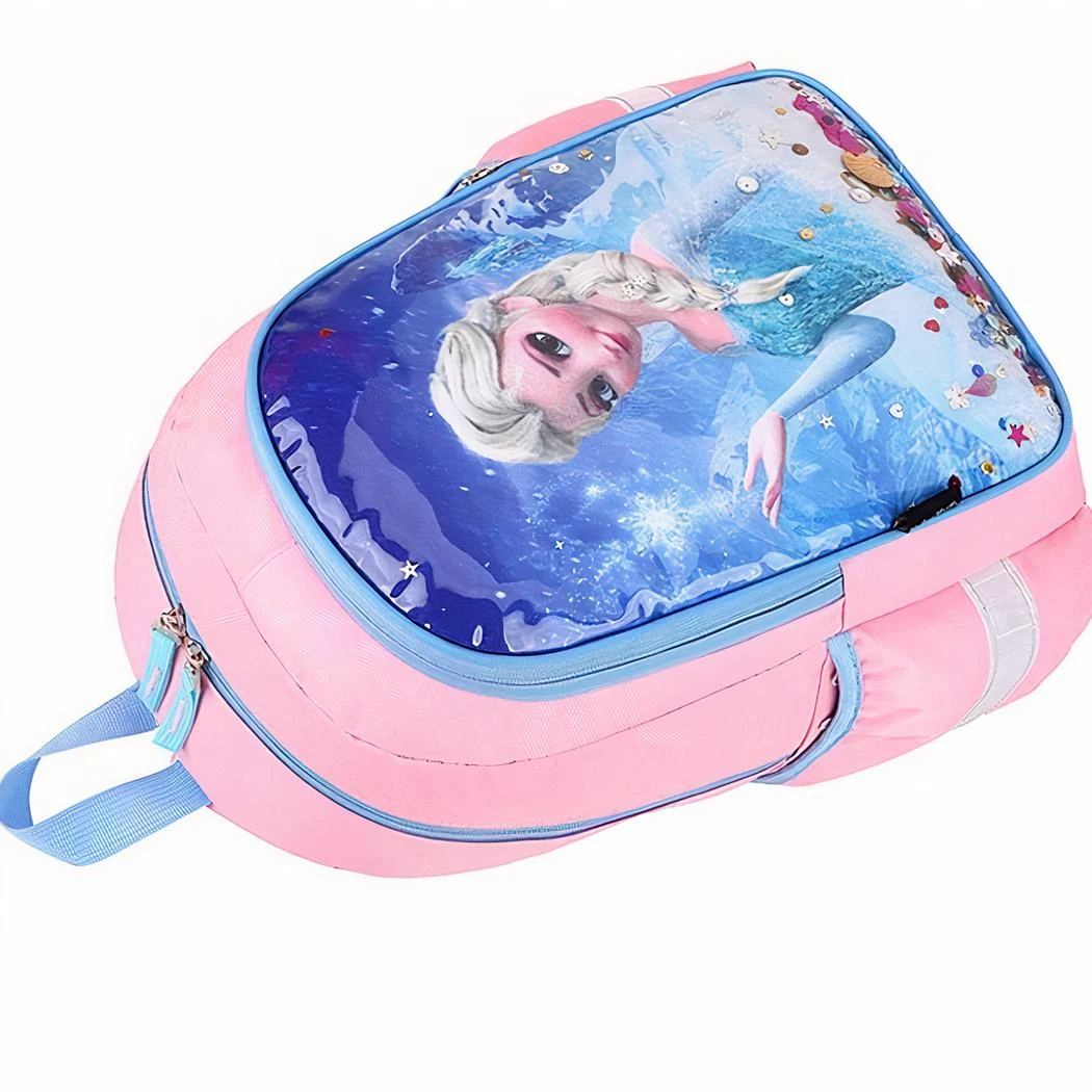 Sac à Dos D’école à Motif Elsa Pour Fille – Image 4