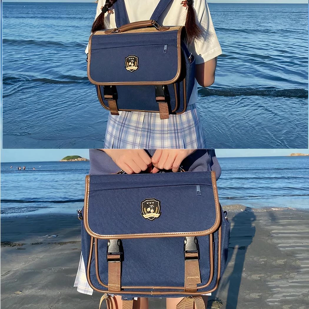 Sac à Dos Style Cartable Unisexe Classique – Image 9