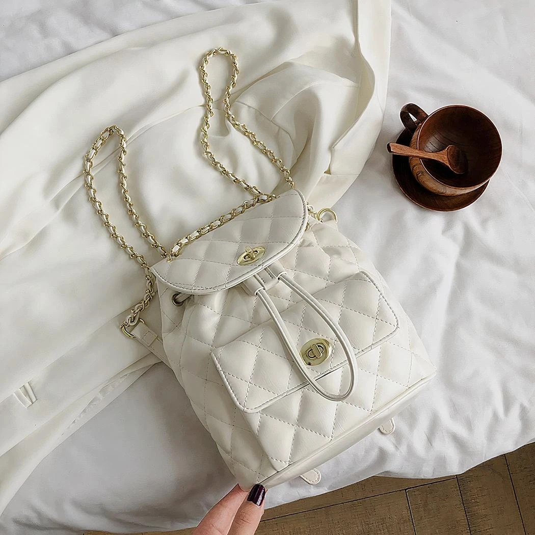 Sac à Dos Femme Petit Format Matelassé – Image 3