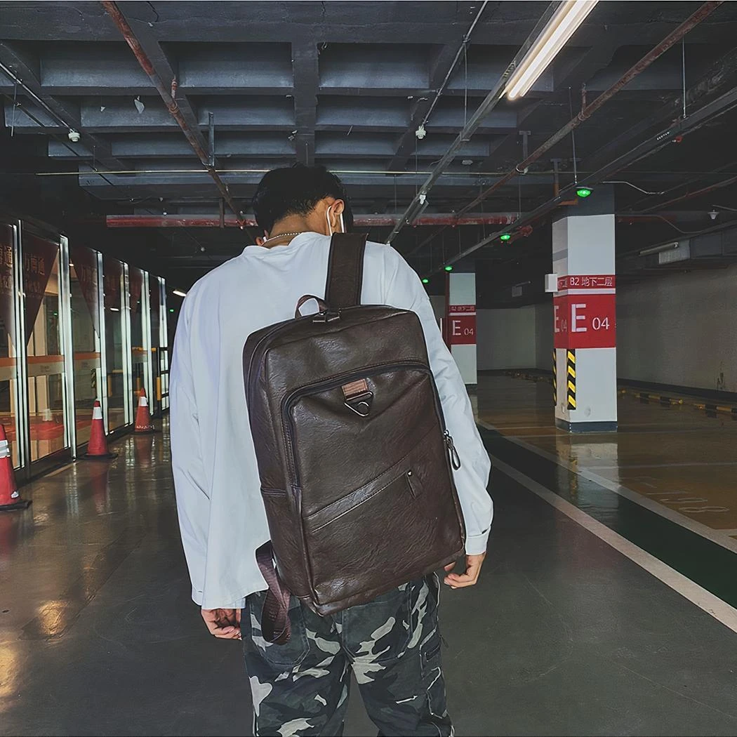 Sac à Dos D’ordinateur En Similicuir – Image 10