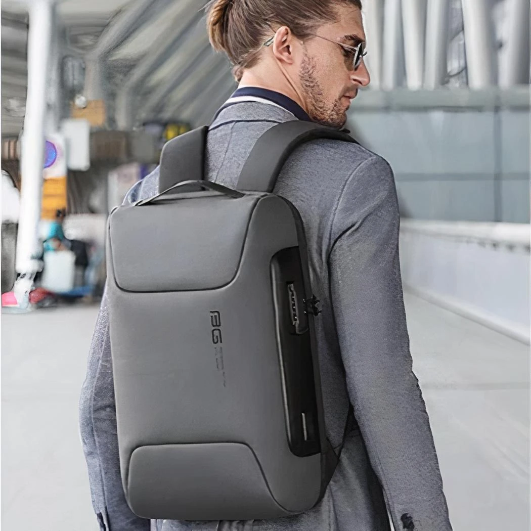 Sac à Dos Ergonomique De Luxe Gris – Image 2