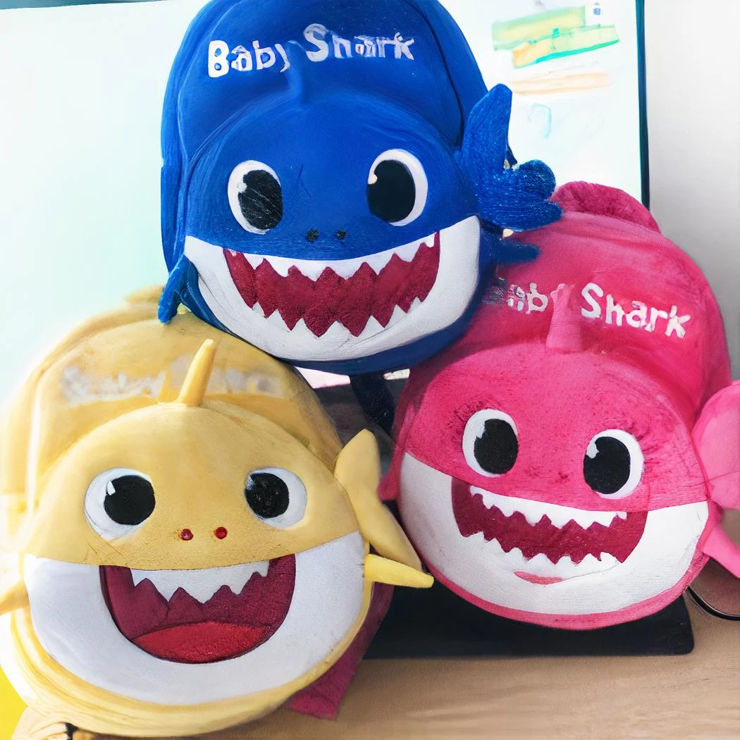 Sac à Dos Baby Shark En Peluche Pour Enfant – Image 5