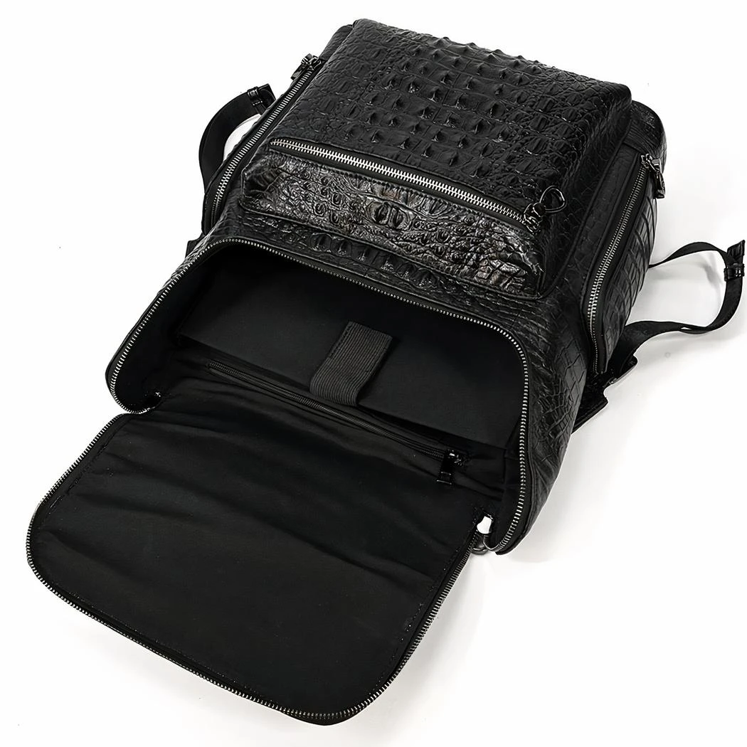 Sac à Dos En Cuir Effet Alligator – Image 7