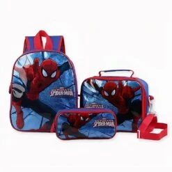 Ensemble 3 Pièces Sac D’école Spiderman