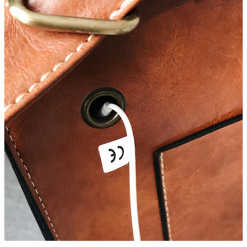 Sac à Dos Vintage Rectangulaire En Similicuir Pour Femme – Image 13