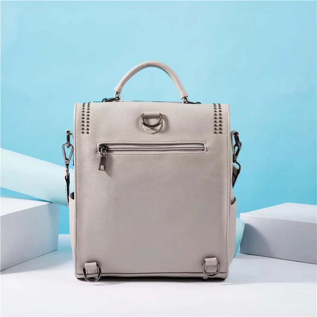 Sac à Dos Carré En Cuir De Vache – Image 20