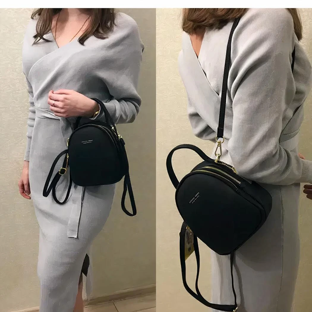 Sac à Dos Femme Petit Format Multi-fermeture – Image 10