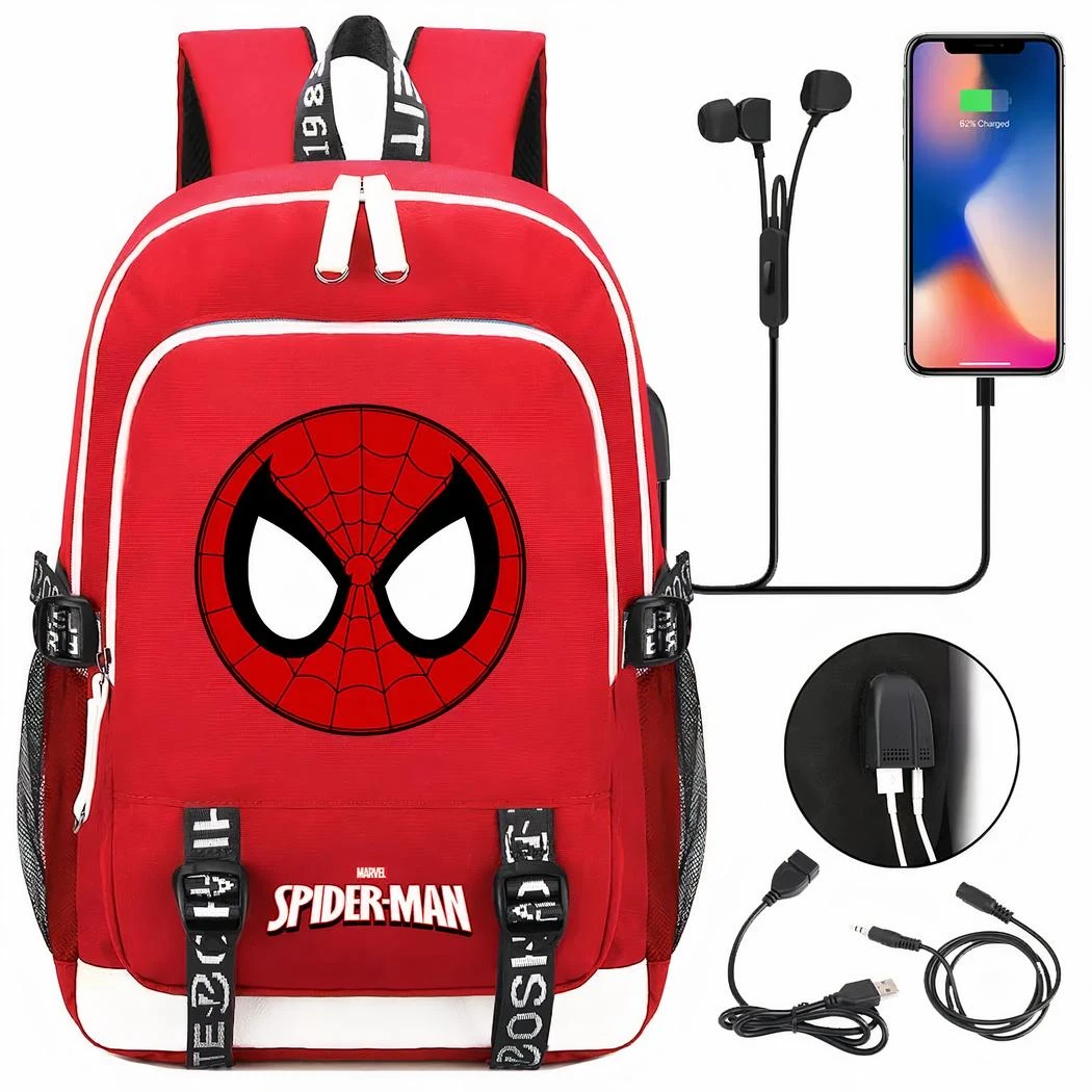 Sac à Dos Spiderman Avec Chargeur – Image 3