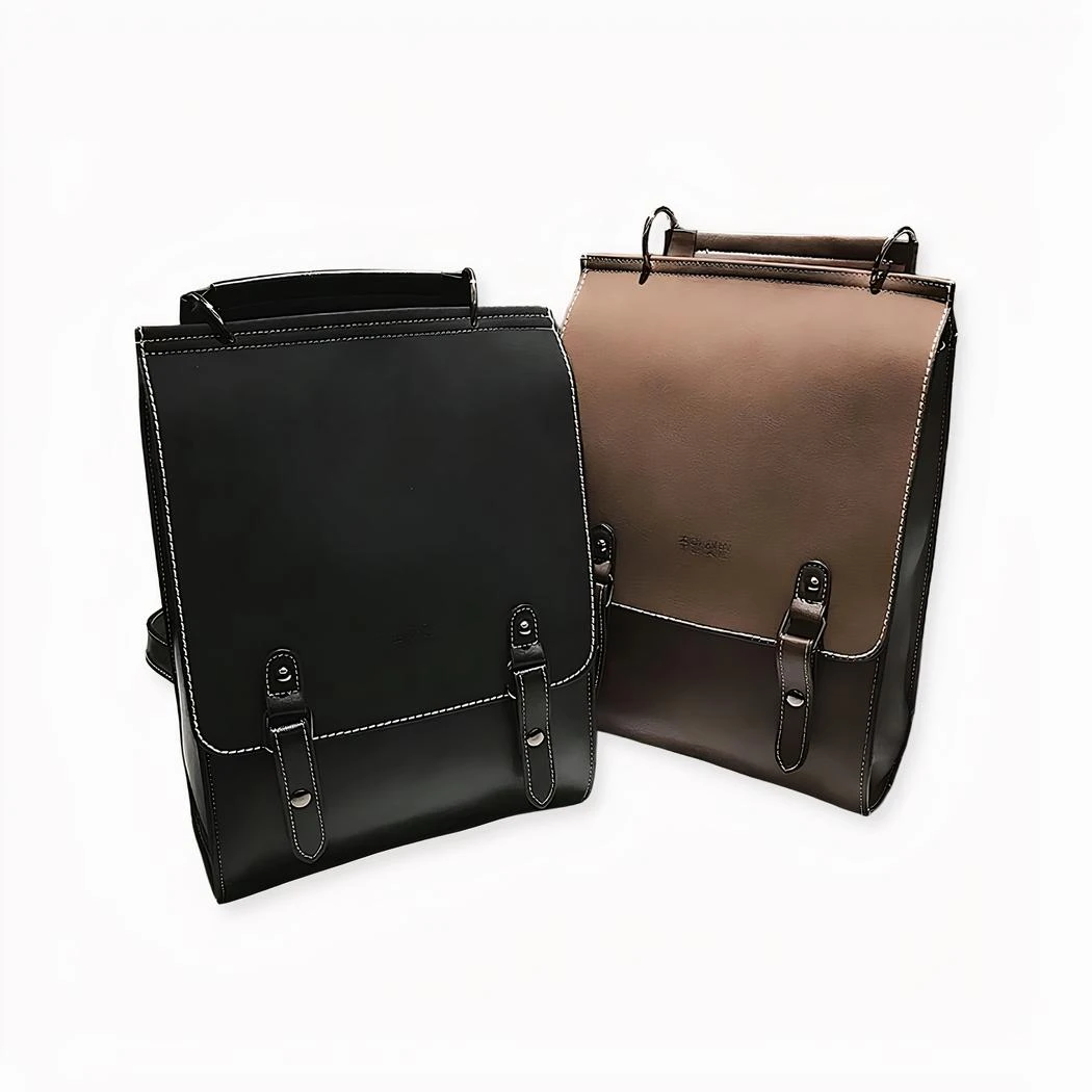 Ensemble 2 Pièces Sac à Dos Femme En Similicuir