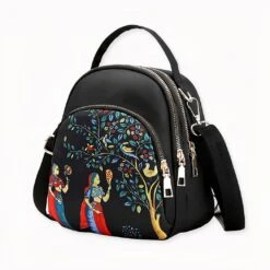 Mini Sac à Dos à Motif Arbre Pour Femme