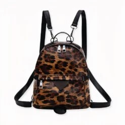 Sac à Dos En Similicuir Imprimé Léopard