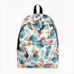 Sac à Dos à Motifs Tropicaux