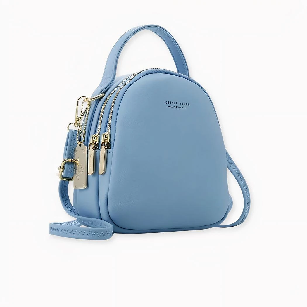 Sac à Dos Femme Petit Format Multi-fermeture