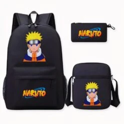Sac à Dos Naruto Noir Trois Pièces