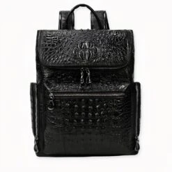 Sac à Dos En Cuir Effet Alligator