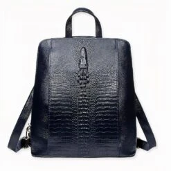 Sac Ă Dos Femme En Imitation Cuir Motif Croco