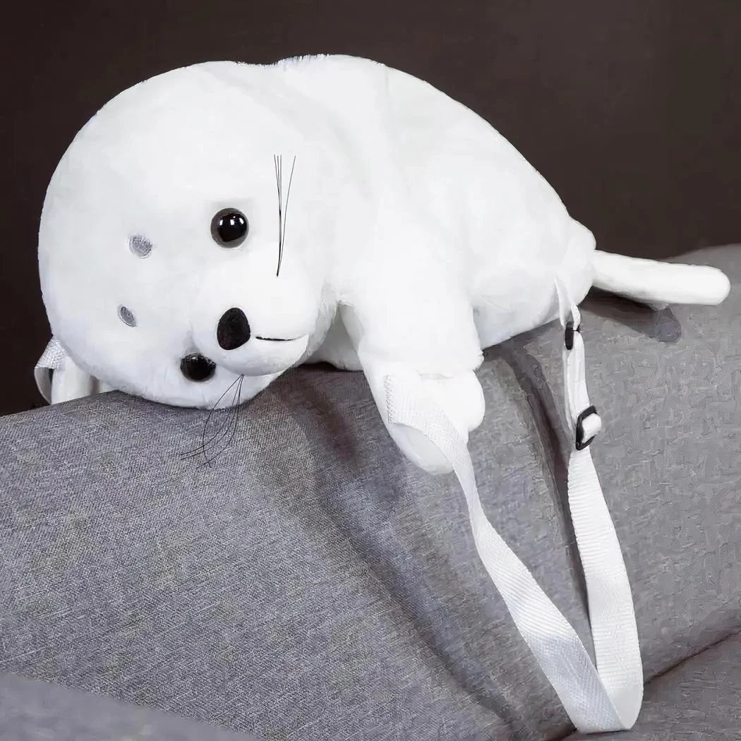 Sac à Dos Peluche Bébé Phoque Pour Enfant – Image 3