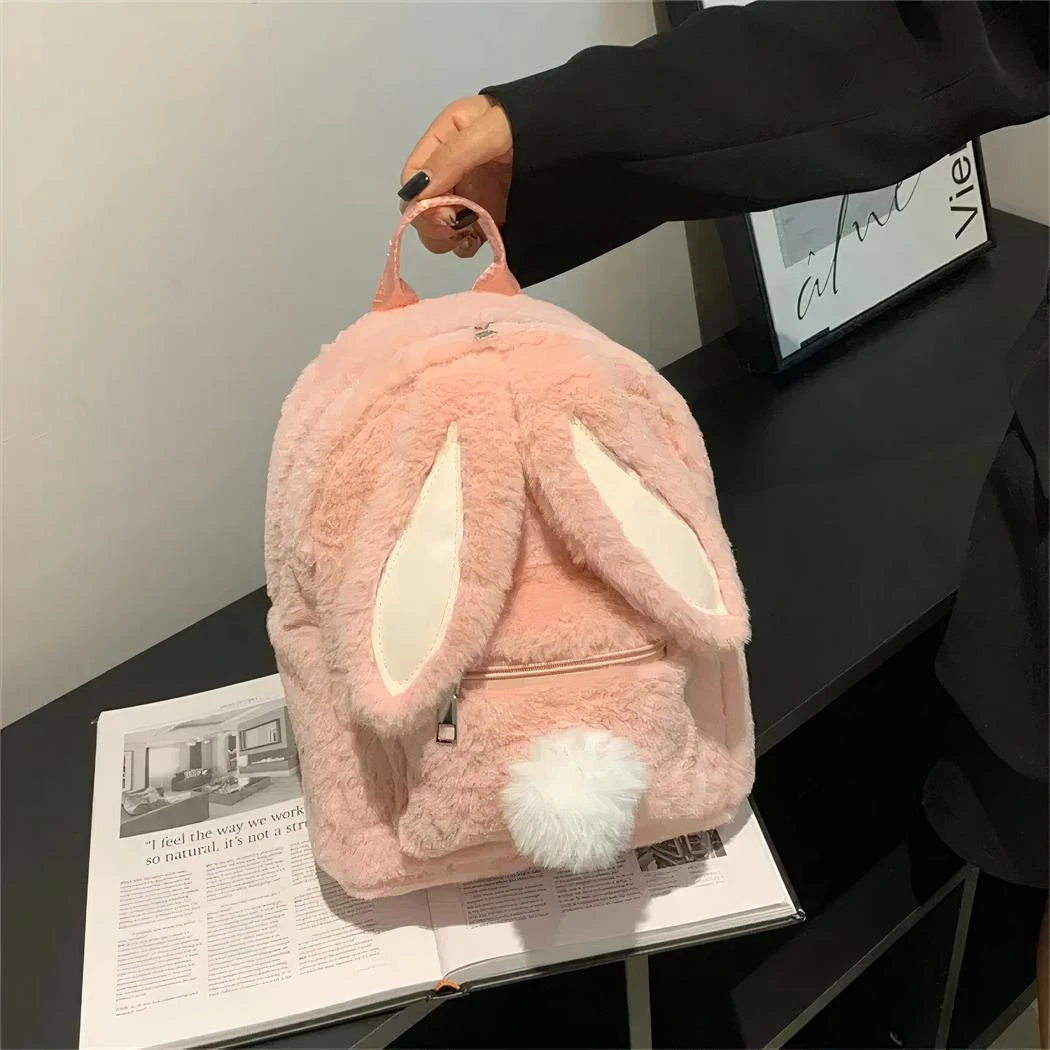 Sac à Dos Peluche Oreilles De Lapin Pour Enfant – Image 2